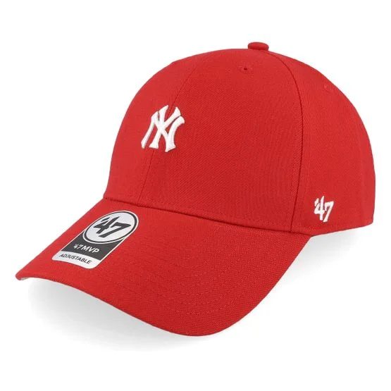 47 Brand - New York Yankees MLB Base Runner Mvp Red Adjustable Adjustable Red Cap - MLB @ Hatstore