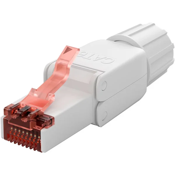 CAT 6 oskärmad RJ45-kontakt UTP, för verktygslös montering