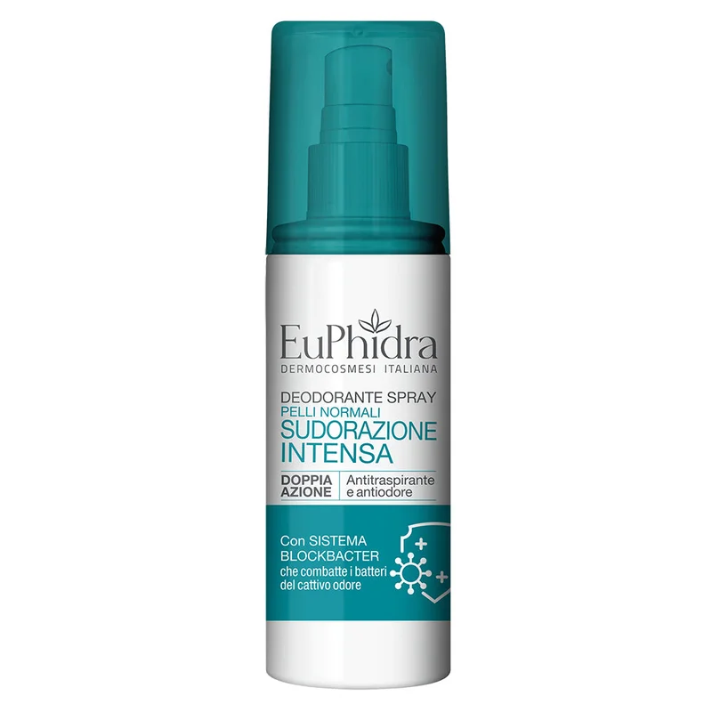 Euphidra Deodorante Spray Sudorazione Intensa 100ml - Deodorante Spray