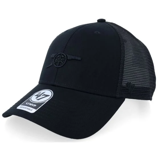 47 Brand - Football Svart trucker Caps - Arsenal Branson 47 Mvp Black Trucker @ Hatstore