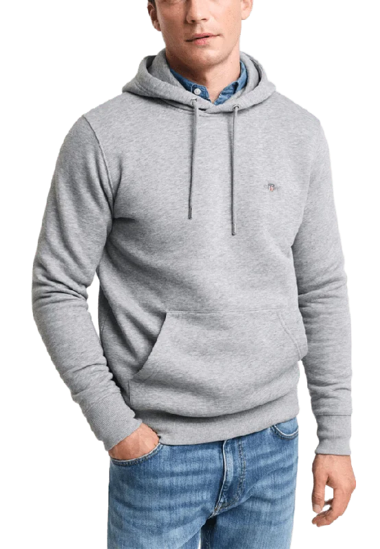 GANT Shield Hoodie Tröjor Herr Grå S