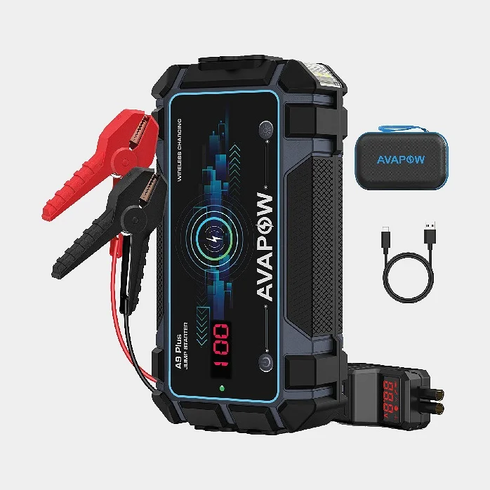 Startovací booster Avapow Jumpstarter A9 Plus, 12 V, 2000 A, pro benzinový motor do 8 litrů / dieselový motor do 6,5 litru