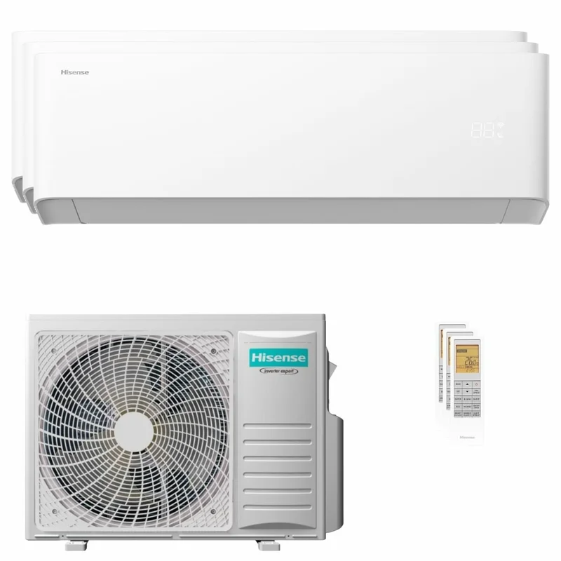 Condizionatore Hisense Uni HB trial split 12000+12000+12000 BTU inverter A++ wifi unità esterna 7 kW
