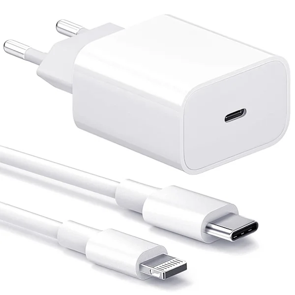 【BEMS】Lader kompatibel med iPhone - Hurtiglader - Adapter + Kabel 20W USB-C 85