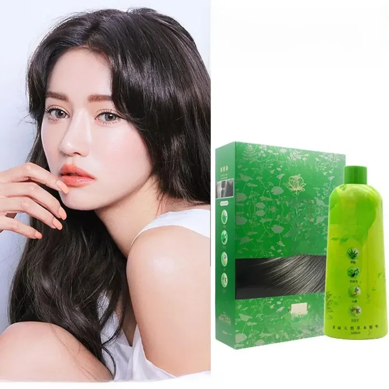 AliExpress - Randloses Shampoo 3 in 1 schwarzes Haar färbemittel Shampoo pflegt langlebig für Männer Frauen blasen grau Haar färbemittel Shampoo 500ml