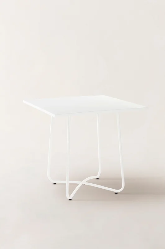 Jotex - Bord 74x74 Cm Matt hvit hvit - ANTIBES - Kjøp Hagebord hos Jotex