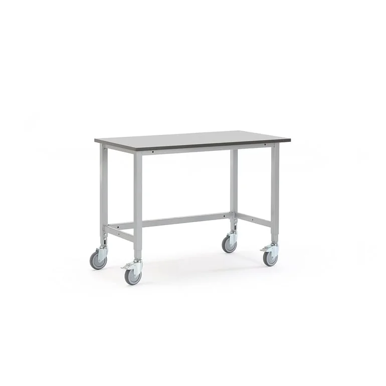 Mobile workbench MOTION, 1200x600 mm, grey