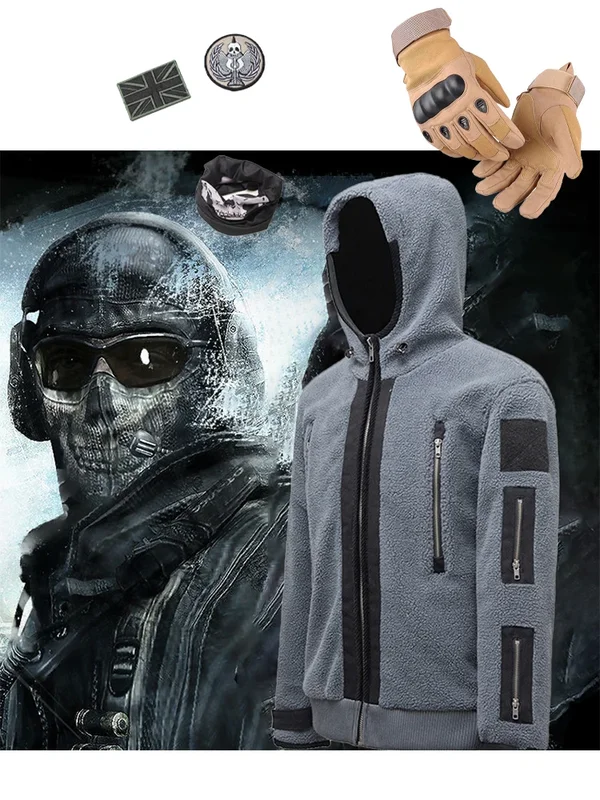 AliExpress - Call of Duty Cosplay Jacke Team Uniform Ghost Kampf anzug Männer Winter coat Hoodies Halloween Kostüme
