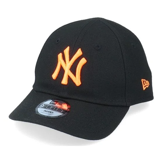 New Era - Negro adjustable Gorra - Kids New York Yankees Infant Neon Pack 9FORTY Black/Neon Orange Adjustable @ Hatstore
