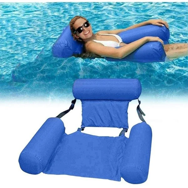 Uppblåsbara vattenhängmattor flytstolar för pool och strand