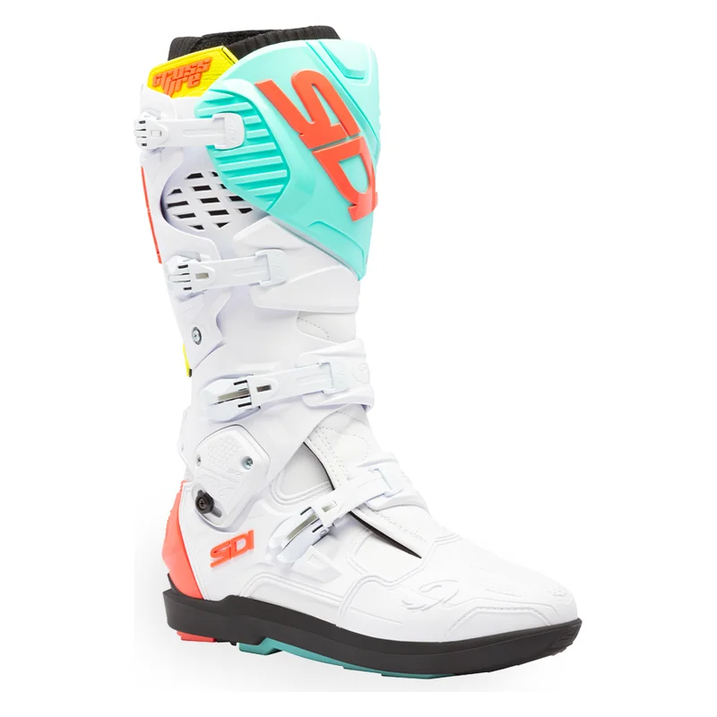 Crosslaarzen Sidi Crossfire 3 SRS 2026 Wit/Fluo Mint/Fluo Coral 46