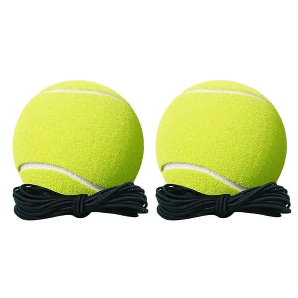 Tennistränare med snörboll Bärbar tennis soloträning Rebounder med viktad bas Barn Vuxna Nybörjare Bakgård Självtennisträningsverktyg