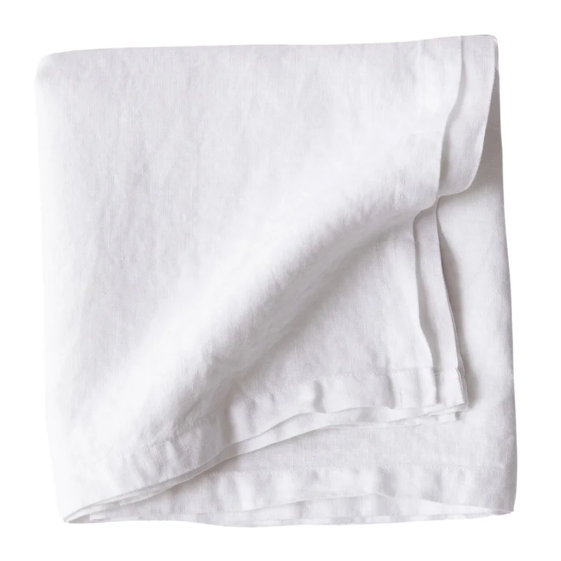 Tell me more Bordsduk i linne 145x145 cm, bleached white | Dukning & Servering > Textil > Duk | Bagaren och Kocken