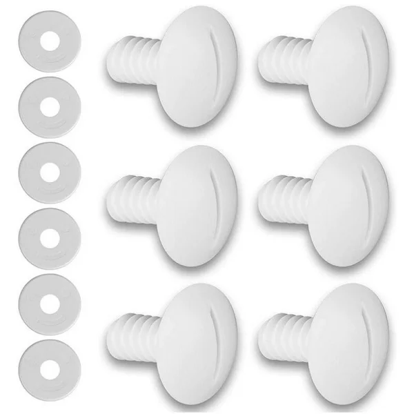 6-pack Poolrengöringsmedel Ersättningspoolhjulsskruvar 180 280 C55 med extra