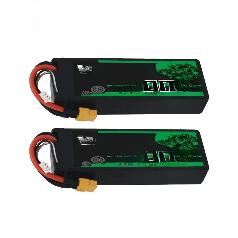 AliExpress - 2 pièces VSVAW 2S batterie Lipo 7.4V 80C 5200mAh prise rigide T pour 1/8 1/10 RC voiture camion réservoir RC Buggy Truggy RC pièces de 