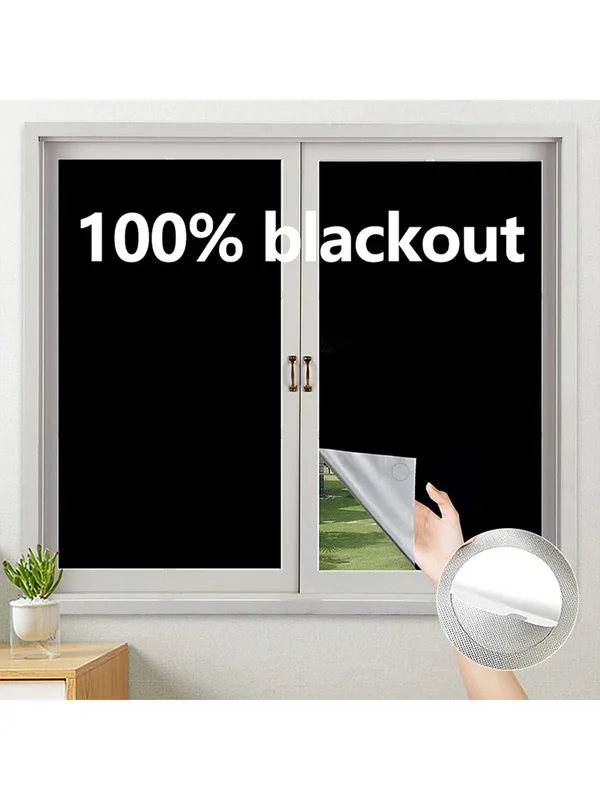 AliExpress - 100 % Verdunkelungsvorhang, dunkelstes Haus, Verdunkelungsfenster, Sichtschutzfolie, Tönung, Anti-Look-Abdeckung, Glasfenster, Tuch, 