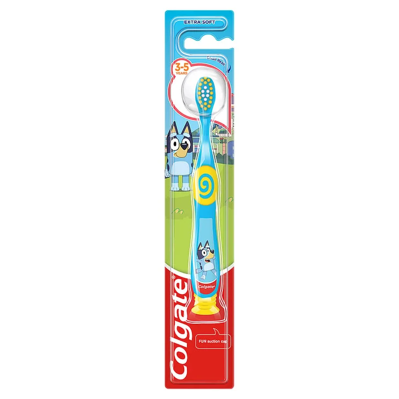 Colgate Tandbørste Bluey 3-5 år 1 stk., Medicin & Pleje, Tandpleje Til Børn, Børnetandbørster
