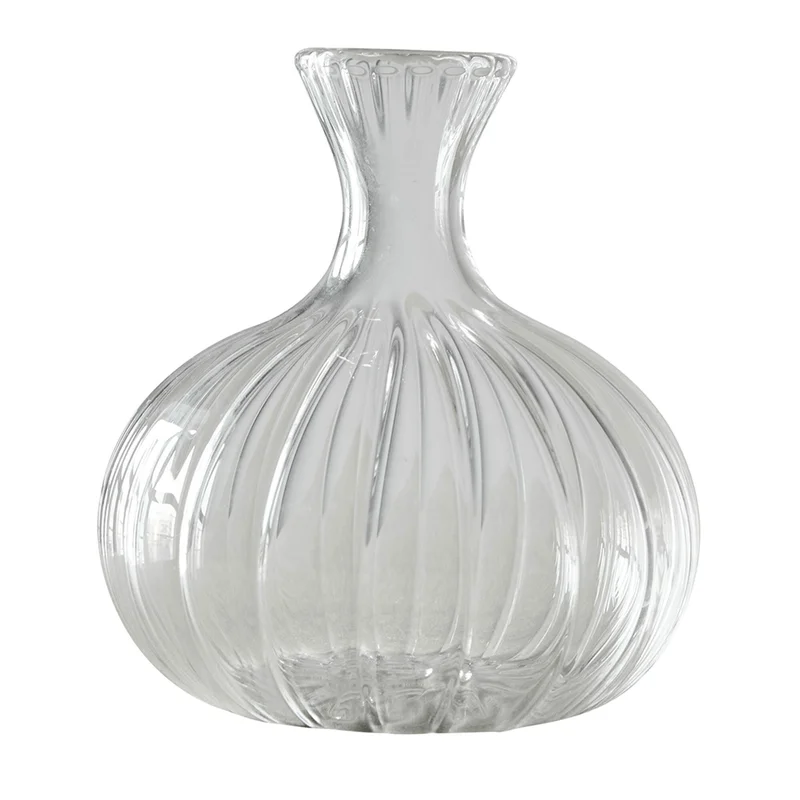 Tell me more Como Ripple vase, small' - 'Transparent