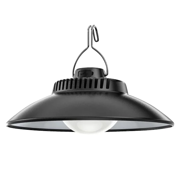 LED Campinglampa Varm Ljus Atmosfär Tältlampa Inbyggt Batteri Med Krok Laddningsbar Campinglampa Hängande Atmosfärslampa - XC Svart