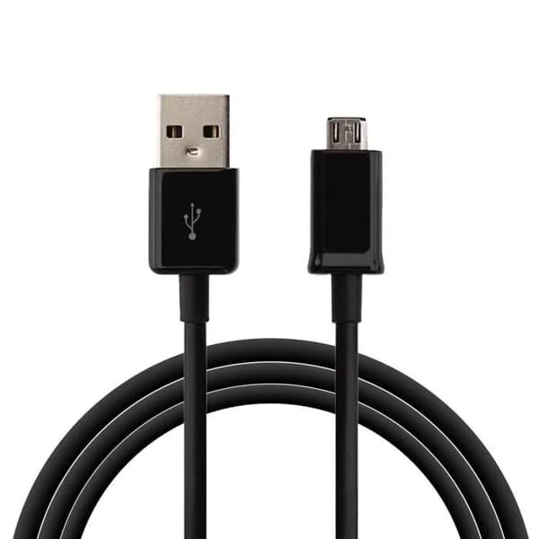 [Kompatibel med Samsung Galaxy A3-A5-2015-2016-A6-A6+-A7] Kabel USB Laddare Svart Micro USB 1 Meter [Phonillico ]