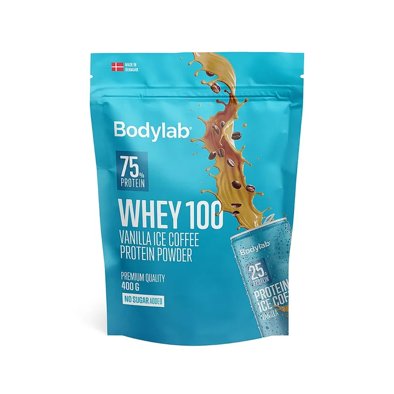 Spar 20% • Køb 2, Bodylab Whey 100 Proteinpulver 400 g Vanilla Ice Coffee 400 g, Sport & Velvære, Protein & Energi, Proteinpulver
