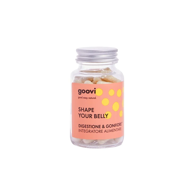 Goovi Integratori Alimentari Integratore Digestione & Gonfiore SHAPE YOUR BELLY 60CAPS - Integratore Digestione e Transito Intestinale
