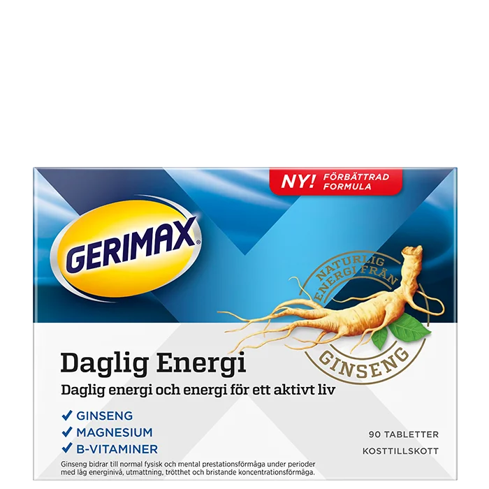 Gerimax Daglig Energi Med Ginseng 90 tabletter