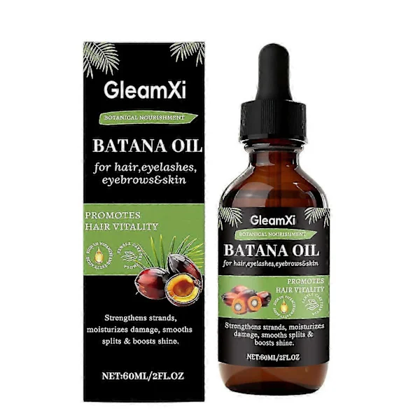 Pure Batana Oil for Hair Growth, 100% Natural Hair Oil that Cares for Damaged Hair, Natural Growth Oil and Conditioner (3 pcs)