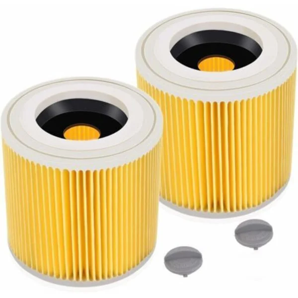 2-pakkaus patruunasuodatin WD3 Premium WD2 WD3 WD3P WD3 MV2 MV3 WD3 -suodattimeen Kärcher-pölynimurin vaihtosuodatin 6.414 552.0/64145520