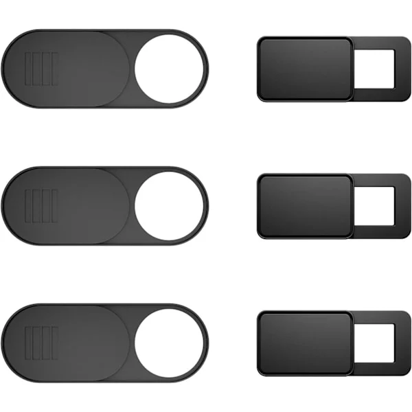 Webkamera-skydd (6-pack) Ultratunt webkamera-skydd för bärbar dator, iMac, MacBook Pro, Mac, dator, smartphone, surfplattor Skjutreglage för 