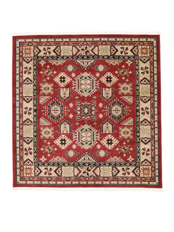 Shirvan Kazak Rug - Red/Beige 200X200 Classic Style