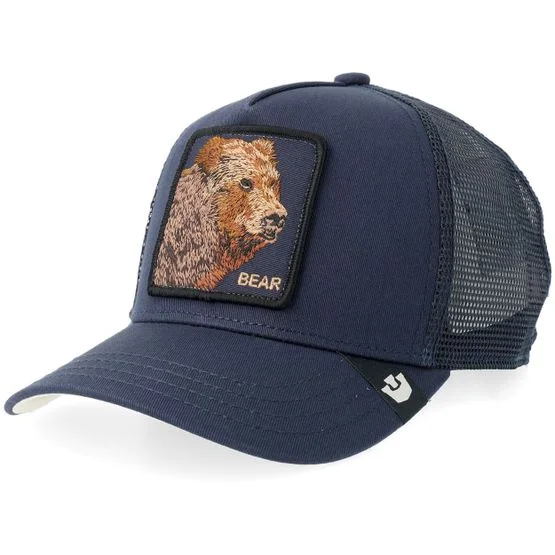 Goorin - Blå trucker Keps - Kids Bear Mini Edge A-frame Trucker @ Hatstore