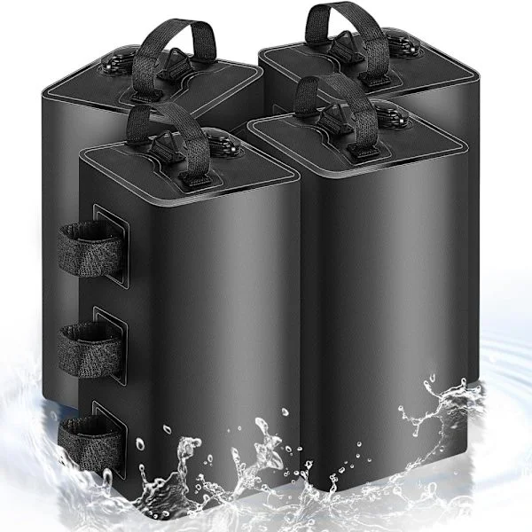 4 Pieces 10L Canopy Water Weight Bags, 40 kg Water Tent Weight Kit 4 Leg Weights for Pop-up Canopy, Gazebo, Awning, Tent Canopy Water Weight Bags 