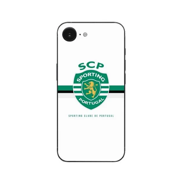 [RM]Puhelinkotelo - MANIACASE - iPhone SE 2024 - Silikoni TPU - Musta - SCP Sporting Portugal