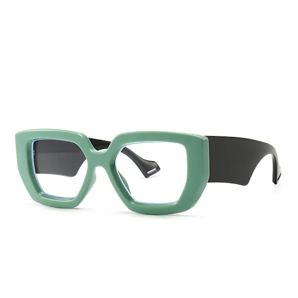 Vision Retro Vintage Cateye Fyrkantiga Solglasögon Plastbågar 90-tals Solglasögon Mode Klassiska 70-tals Glasögon