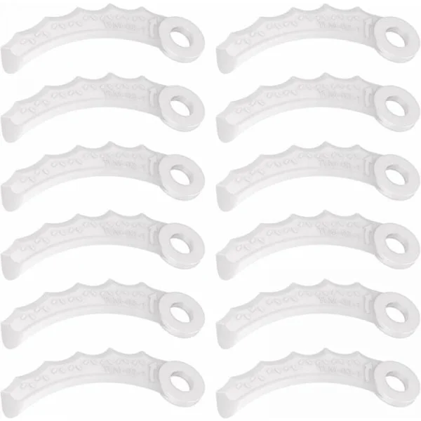 12 st plastblad kompatibla med Makita 198383-1 och 198426-9, Makita DUR189RF grästrimmer, UR100DZ, DUR191LZX3, DUR181Z, DUR192LZ, DUR368AZ, DUR