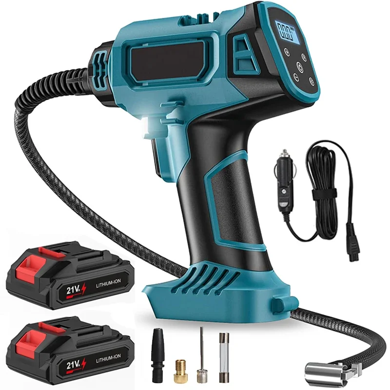 AliExpress - Kabellose aufblasbare Pumpe mit Digitalanzeige, tragbare elektrische Autoluftpumpe, pneumatische Werkzeuge für Makita 18V Akku