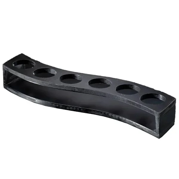 【NX】Træ Shotglas Holder Display Stand Bar Vin Drikke Kop Kompatibel med Opbevaring Transportør Fly Smagning Serveringsbakke 6 Huller
