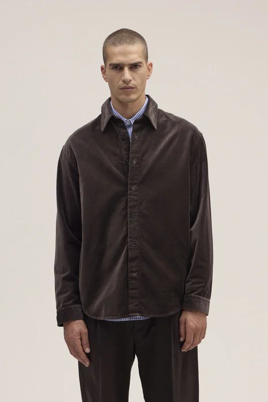 NN.07 Casper Overshirt Herre Brun