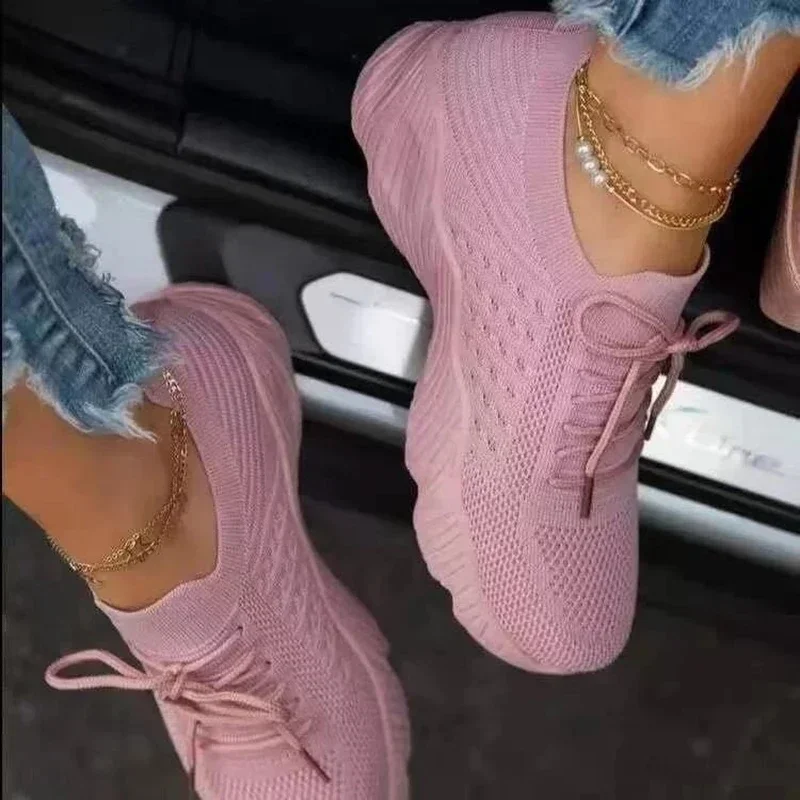 AliExpress - Frauen Mesh Atmungsaktiv Casual Turnschuhe Spitze-up Vulkanisierte Schuhe Damen Plattform Turnschuhe Weibliche Schuhe Plus Größe Zapatos 