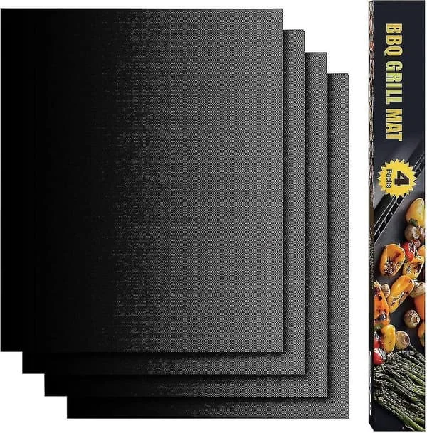 Bagemåtter, 4 stk. 50 * 40 cm Grillpapir Non-stick Genanvendelig Rengøringsvenlig, Grillmåtter til El-ovne/kul/gas/elektrisk grill