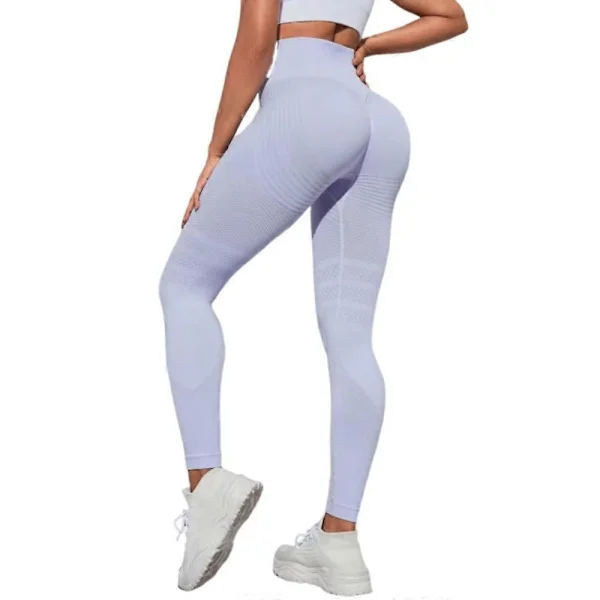 3D Cellulite Leggings Hög Midja XXL Ljuslila, Rumplyftande Magkontrollerande Formande Träningsleggings Kompatibla med Kvinnor XX