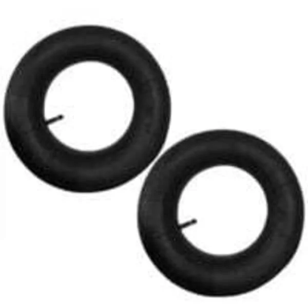 2-pack innerslang 4.80/4.00-8 med rak ventil, för skottkärra, barnvagn, handtruck, gräsklippare, snöslunga, generator och mer, Ersättning