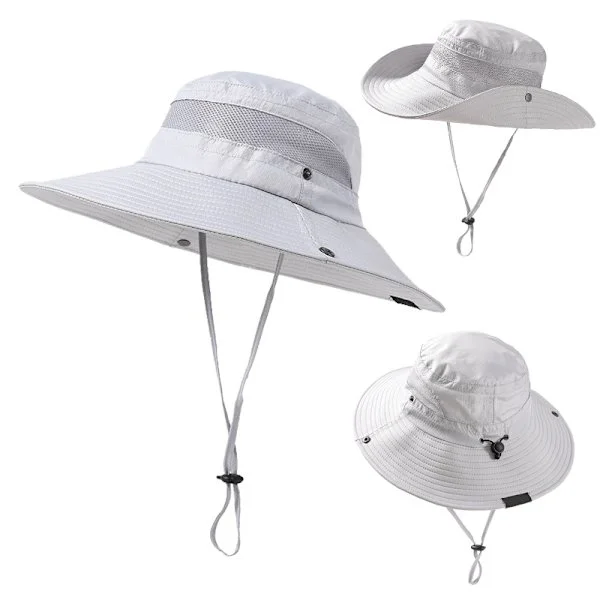 Dam solhatt utomhus sommar vandringshatt damskydd keps, hopfällbar Army Green 56-60cm