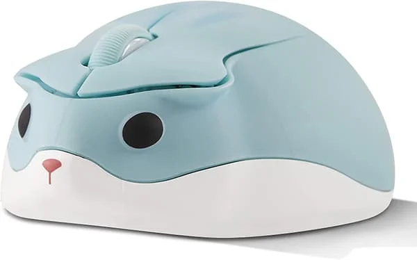 2,4 GHz Wireless Mouse, Cute Hamster Shaped Mini Silent Ergonomic Design Small Portable Mouse, 1200 dpi USB Wireless PC Laptop Computer Gaming Mouse 