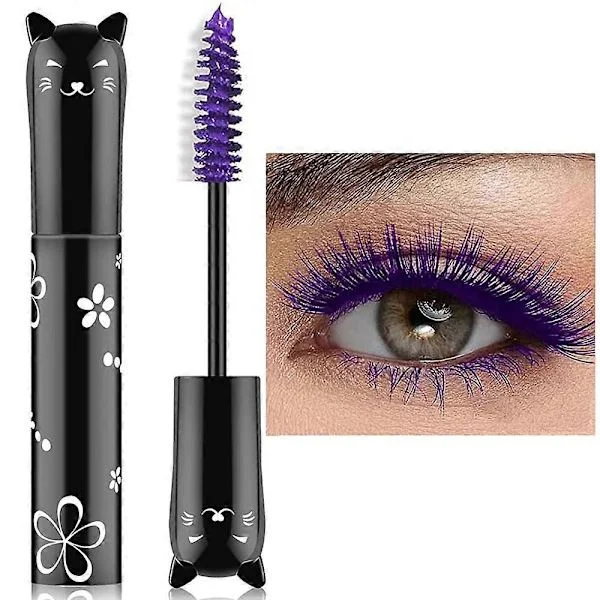 Farverig Mascara, Vandtæt og Langtidsholdbar Volumengivende Mascara (Lilla)