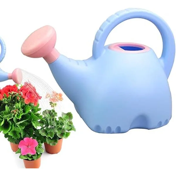 Liten Vannkanne, Søt Vannkanne i Metall, Barnevennlig Vannkanne Med Komfortabelt Håndtak, 1.5L Vannkanne for Innendørs og Utendørs Planter, G