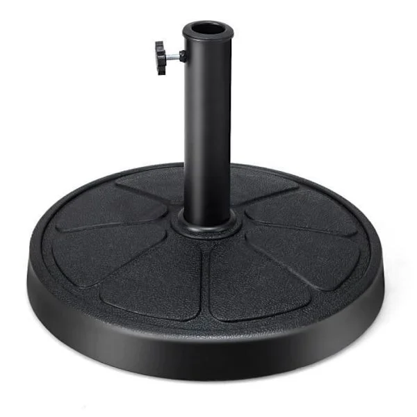 Parasolfot COSTWAY φ45CM - 14KG för stång 38/48 mm med 2 utdragbara handtag för terrass, trädgård