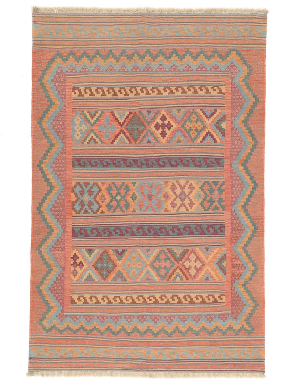 Kilim Sirdjan Matta Handvävd 158X244 Brun/Röd