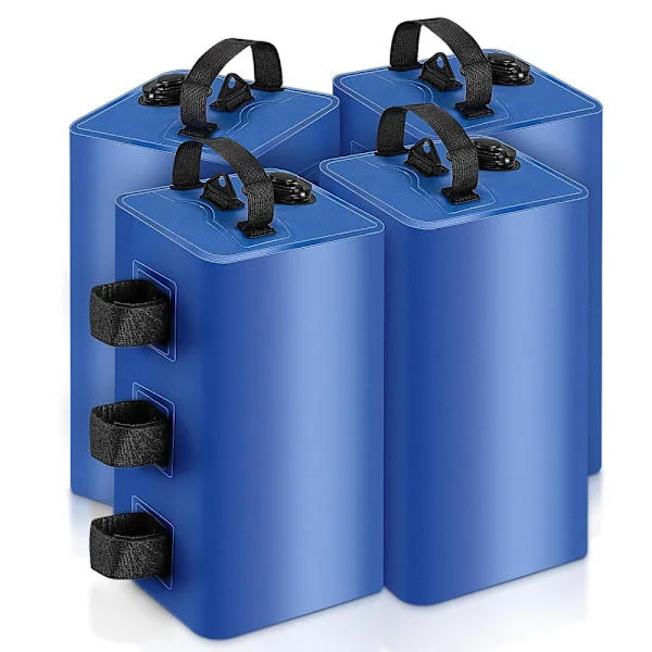 4 Pieces 10L Canopy Water Weight Bags, 40 kg Water Tent Weight Kit 4 Leg Weights for Pop-up Canopy, Gazebo, Awning, Tent Canopy Water Weight Bags 